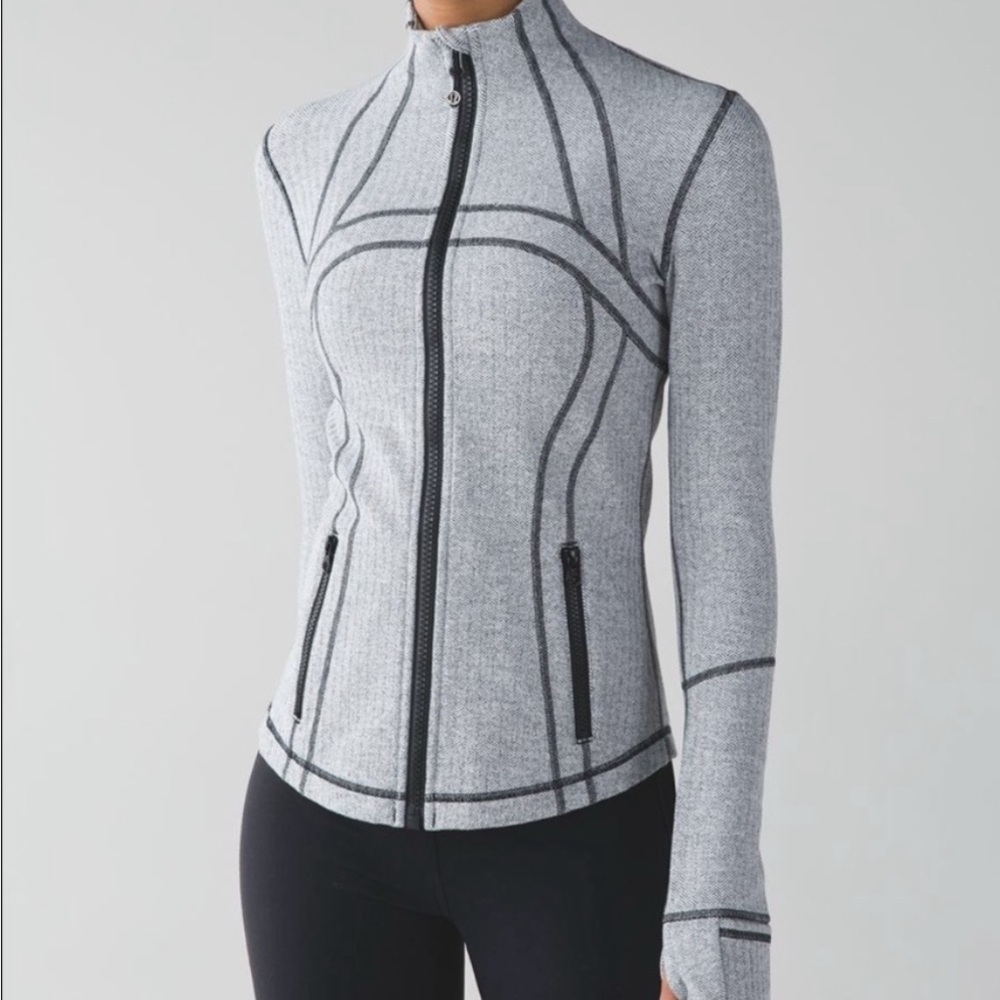 Lululemon Define Jacket Ghost Herringbone Size 10 - image 1